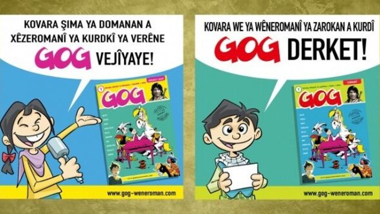 İlk Kürtçe çizgi roman çocuk dergisi GOG yayına başladı