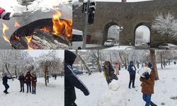 Amed’e Yıllar Sonra Kar: Sur İçi Beyaza Büründü
