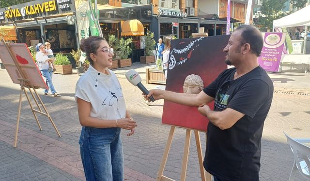Rojhılatlı ressam Beyan Mahbanu, Med Gündem’e konuştu