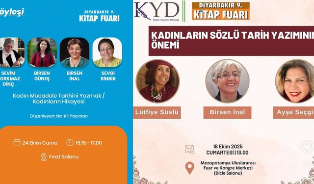Kadın Yazarlar Derneği’nden Amed Fuarı’nda iki panel