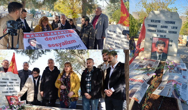 Amed'de Gazeteci Namık Tarancı mezarı başında anıldı
