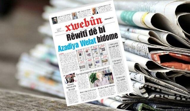 Xwebûn bi manşeta ‘Rêwîtî dê bi Azadiya Welat bidome’ derket