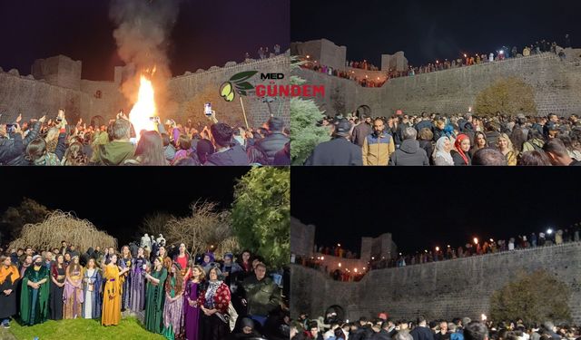 Tarihi Sur ilçesi Ben û Sen Burcu’nda Newroz ateşi yakıldı
