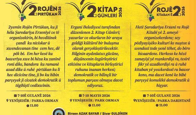 Ergani’de 2. Kitap Günleri okurlarla buluşuyor