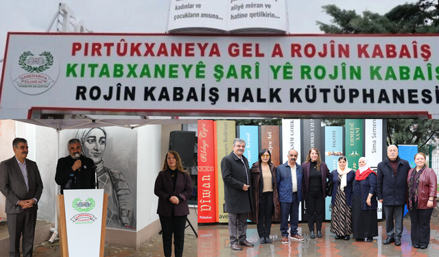 Rojin Kabaiş Halk Kütüphanesi Yenişehir'de açıldı