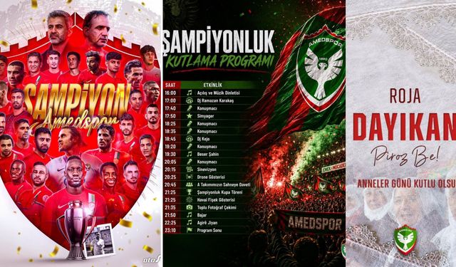 Amedspor’un Şampiyonluk Coşkusu Newroz Alanında