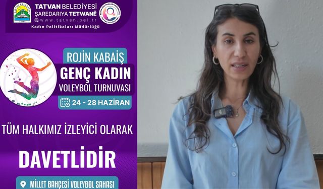 Tatvan’da Rojin Kabaiş Genç Kadın Voleybol Turnuvası başlıyor
