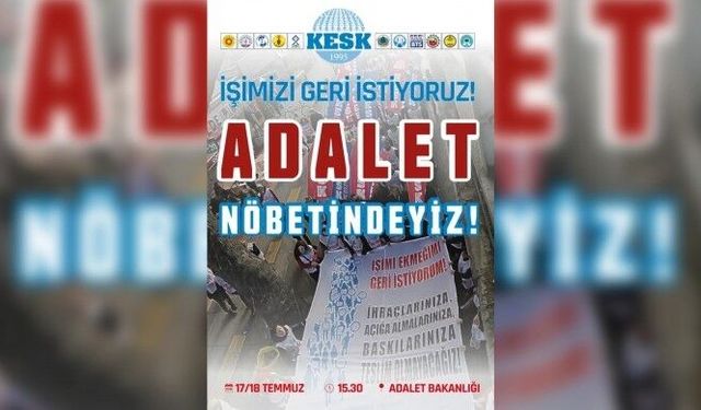 KESK, ihraçlara karşı yarın Adalet Bakanlığı önüne yürüyecek