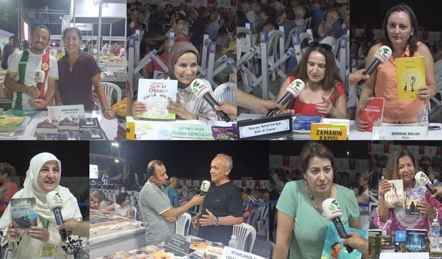 Edremit Kitap Fuarı’nda Körfez yazarları eserlerini anlattı