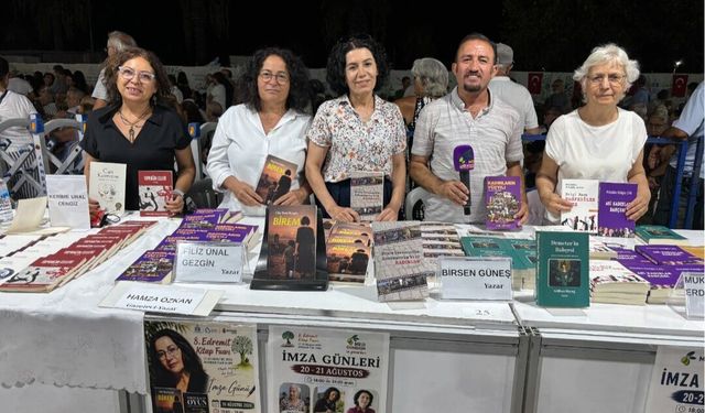 Edremit Kitap Fuarı’nda kadın yazarlar Med Gündem’e konuştu