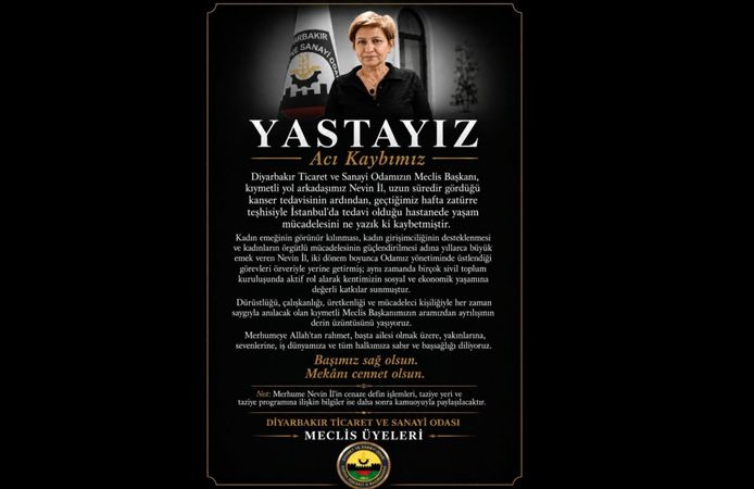 DTSO Meclis Başkanı Nevin İl, İstanbul'da yaşamını yitirdi