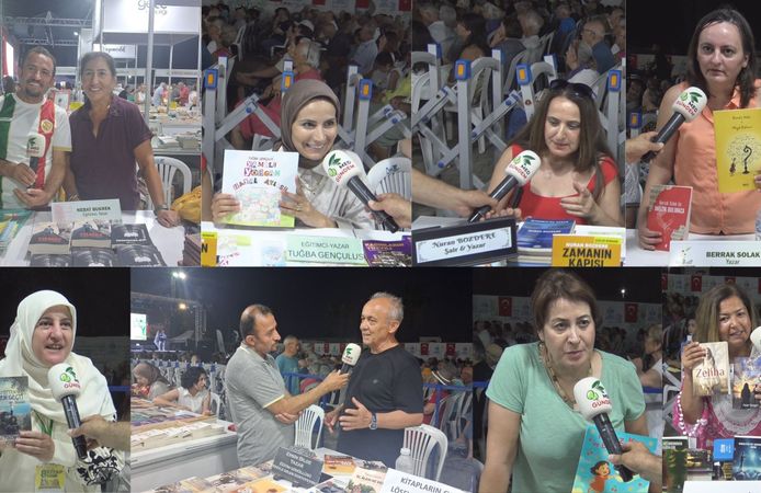 Edremit Kitap Fuarı’nda Körfez yazarları eserlerini anlattı