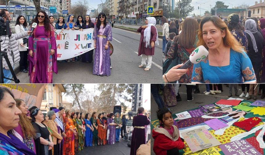 Amed’de 8 Mart Kadınların Mücadelesi, Öz Gündem Hafızalarda!