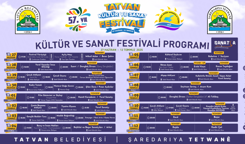 Bitlisli yazarlar Tatvan Festivali’nde okurlarla buluşuyor