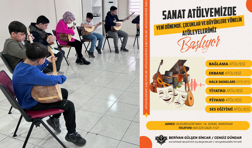 Kayapınar Belediyesi gençleri sanatla buluşturuyor