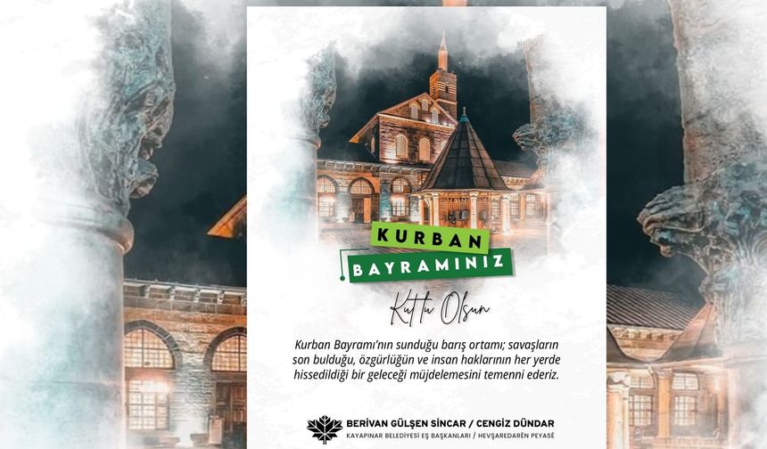 Kayapınar Eş Başkanlarından Bayramda Barış Mesajı