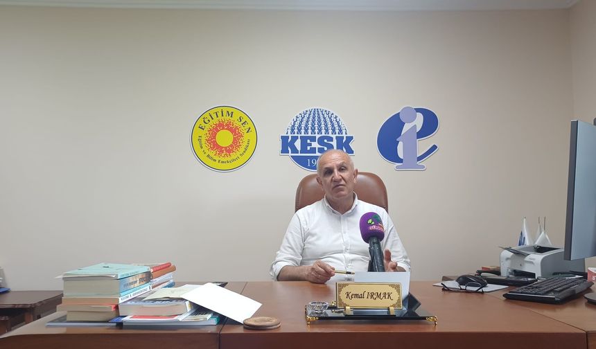 Eğitim Sen Genel Başkanı Irmak: Çocuklar yoksulluk nedeniyle okuldan kopuyor