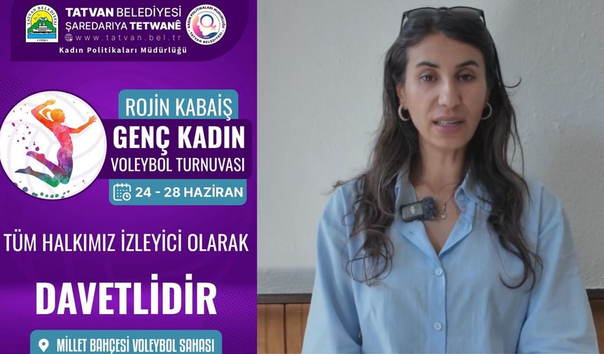 Tatvan’da Rojin Kabaiş Genç Kadın Voleybol Turnuvası başlıyor
