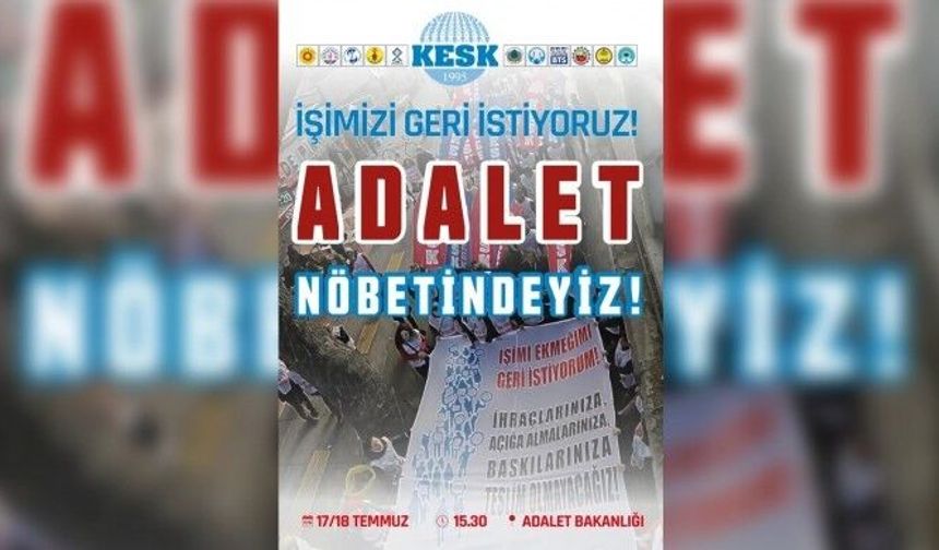 KESK, ihraçlara karşı yarın Adalet Bakanlığı önüne yürüyecek