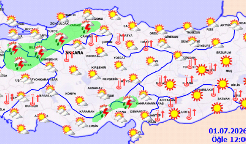 Bazı kentlerde sıcaklık 40 dereceyi bulacak