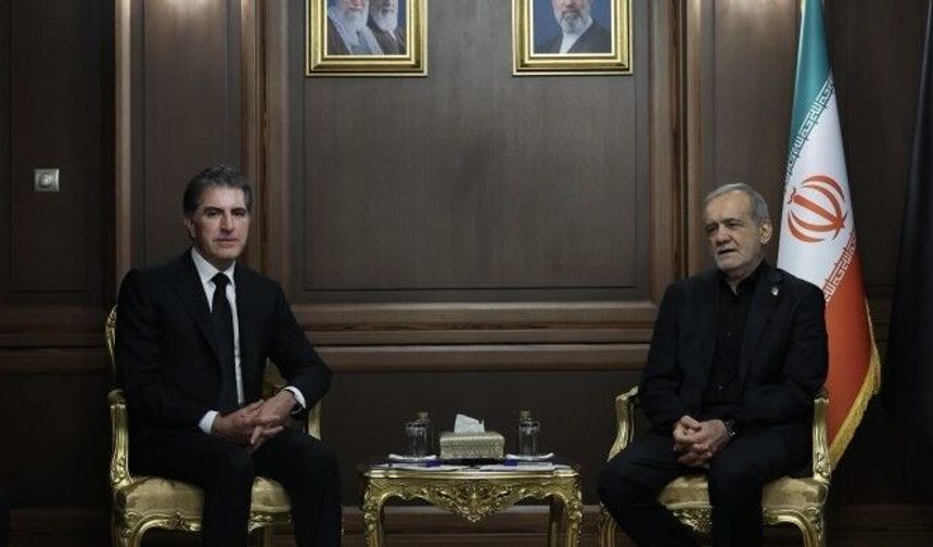 Neçirvan Barzani, Mesud Pezeşkiyan ile görüştü
