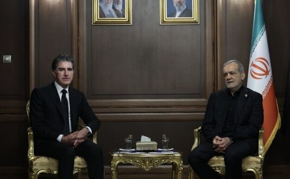 Neçirvan Barzani, Mesud Pezeşkiyan ile görüştü