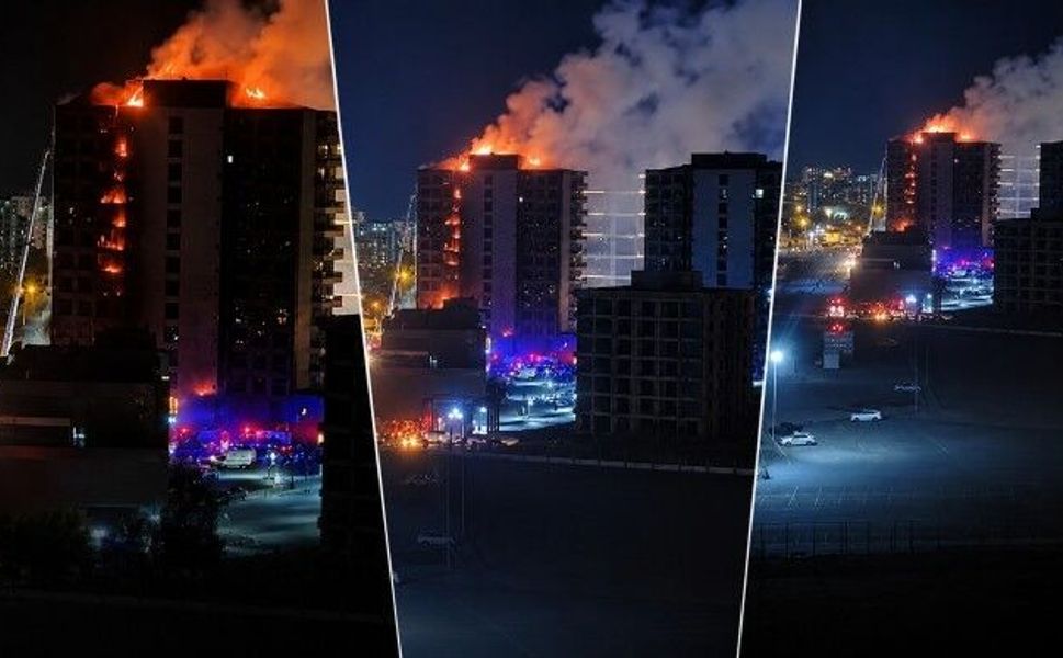 Yangının doğalgaz patlaması sonrası yaşandığı belirtiliyor