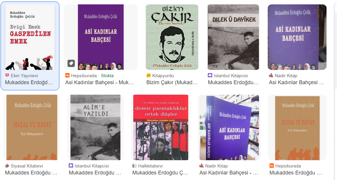 Mukaddes Erdoğdu Çelik Kitapları