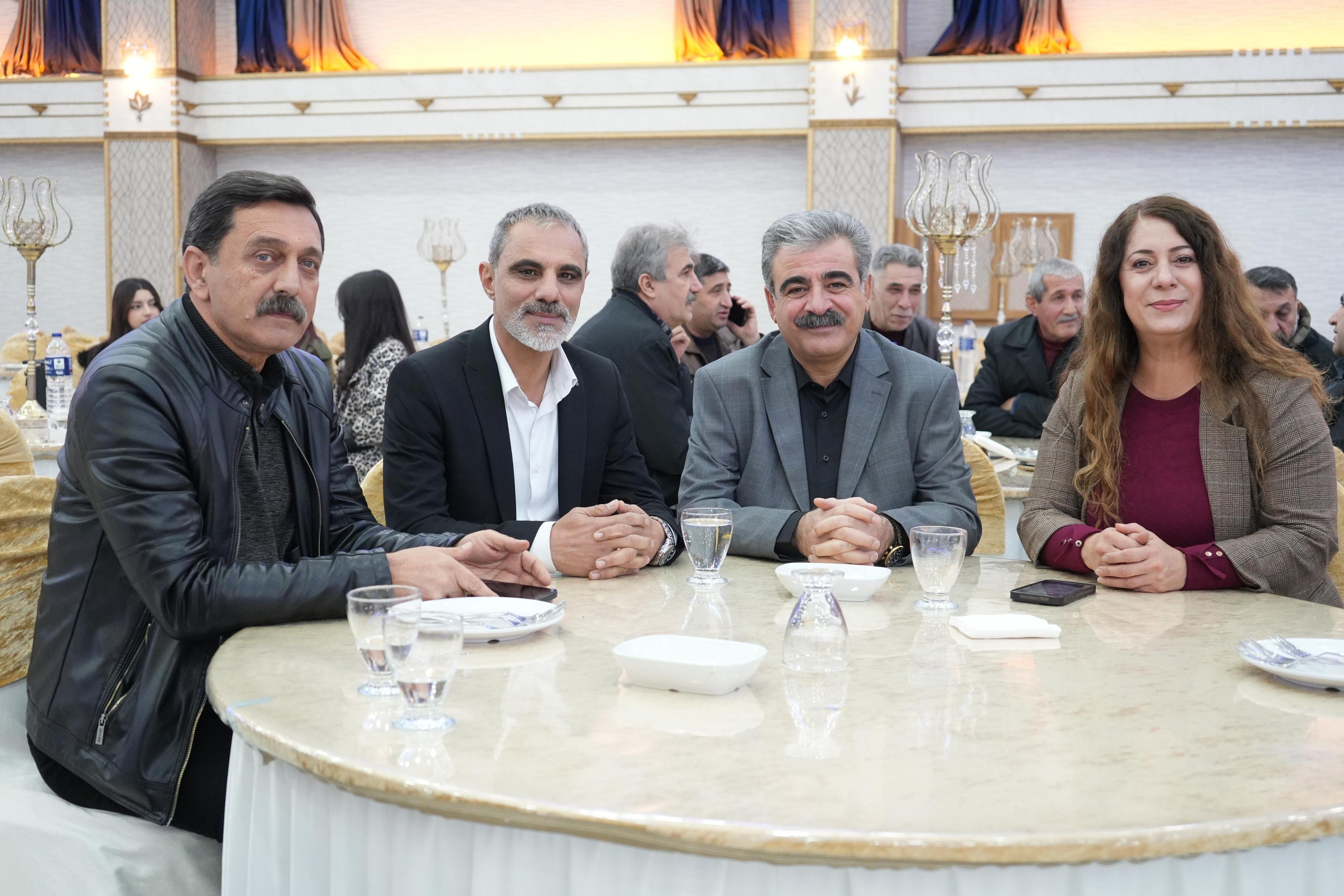 Kayapınar Belediyesi Eşbaşkanı Cengiz Dündar, Yenişehir Belediyesi Eşbaşkanları Safiye Akdağ ve Mehmet Ergün